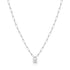 Silver Chunky Chain Padlock Necklace